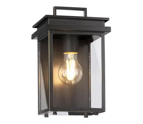 Svietidlá Elstead Feiss - Vonkajšie nástenné svietidlo GLENVIEW 1xE27/60W/230V IP44 antracit FE-GLENVIEW-S