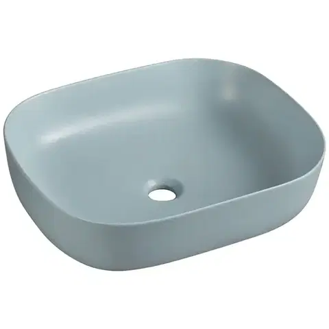 Umývadlá Umývadlo na dosku Larss light blue matt 49