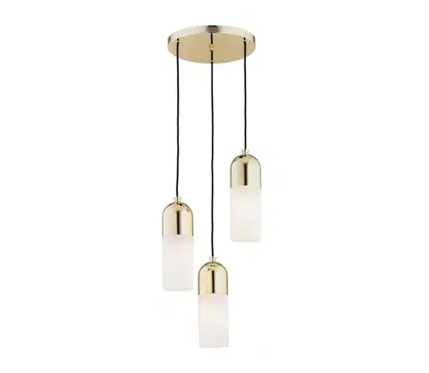 Svietidlá Argon 1466 - Luster na lanku BURGOS 3xE27/15W/230V mosadz 1466