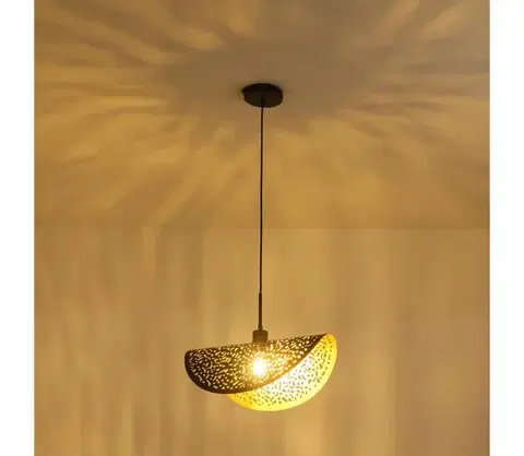 Svietidlá Eurolamp Luster na lanku 1xE27/15W/230V čierna 144-23017