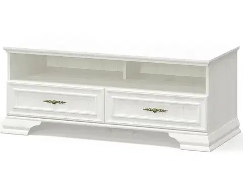TV stolíky NABBI Igins TV-2DRW tv stolík sosna Andersen
