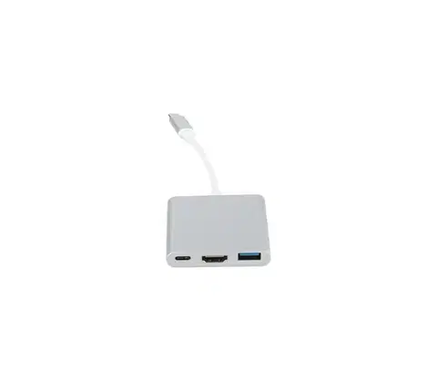Predlžovacie káble  USB-C hub 3 v 1 s podporou Power Delivery 100 W a výstupom HDMI 4K PMH01