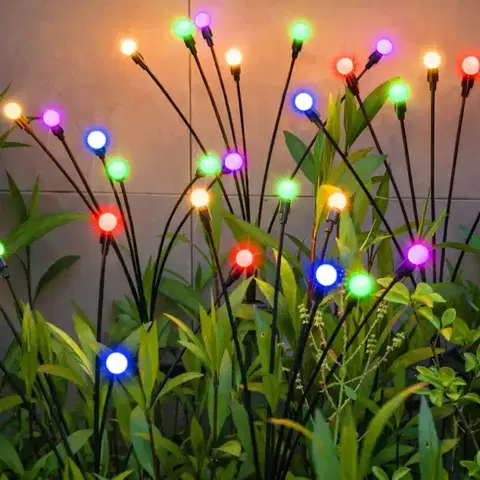 Solárne dekoračné lampy Solárna lampa KULECZKI RGB VO2581