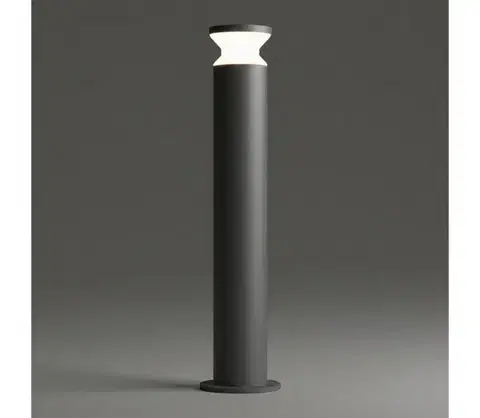 Záhradné lampy Ideal Lux - Vonkajšie svietidlo TORRE 1xE27/15W/230V 80 cm IP65 antracit 321882