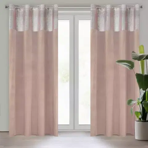 Závesy do spálne Záves PERI 140X250 na priechodkách 372801