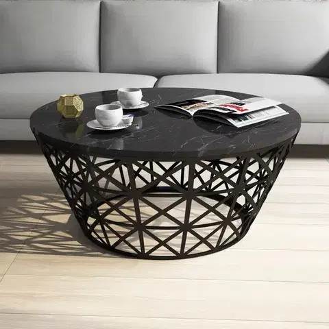 Konferenčné stolíky Konferenčný stolík Stil - Black Marble