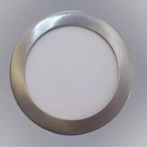 LED panely nástenné LED kruhový panel 18W 4200K okrúhly chrómový