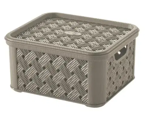 Úložné boxy Kinekus Box plastový 1,4L, mokka, "Arianna", TONTARELLI