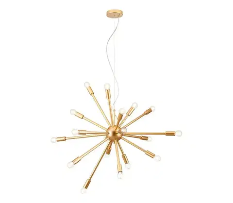 Svietidlá Redo 01-2935 - Luster na lankách STELLAR 18×E14/25W/230V zlatý 01-2935