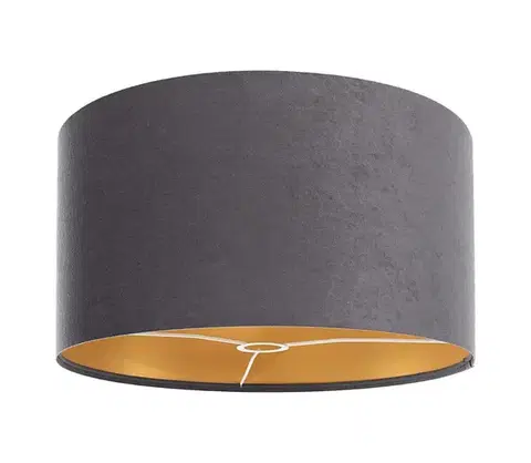 Predlžovacie káble  Tienidlo univerzálne STANDART E27 pr. 45 cm šedá/zlatá D-010-047-45/25-SH