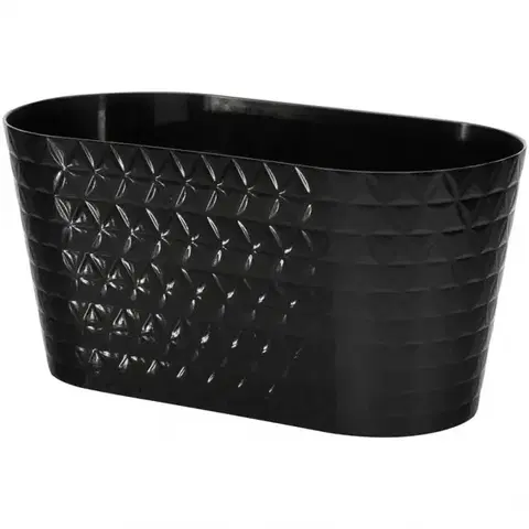 Záhrada Kvetináč Sahara Diament Petit 23 cm čierna