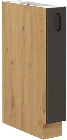 Kuchynské skrinky STELLA 15 D dolná skrinka, šedá/dub Artisan