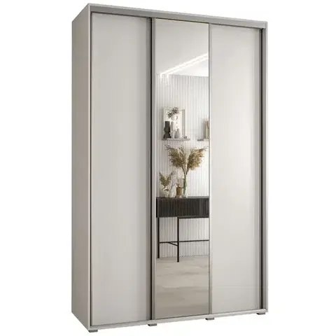 Šatníkové skrine Skriňa 45 Canaris 3 180 biela/silver