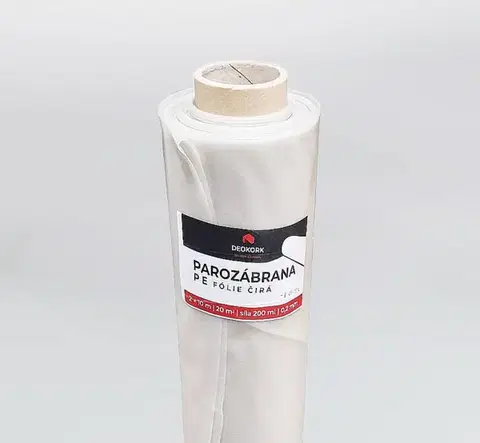 Podložky pod podlahu Parozábrana PE FÓLIA číra rolka hr. 0,2 mm 2 × 10 m