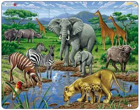 LARSEN puzzle Larsen Puzzle Puzzle Savana -nová Larsen FH30-ZZ