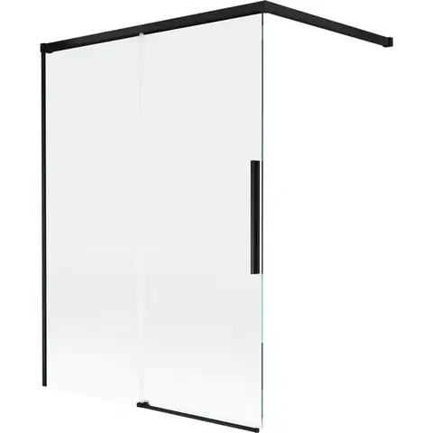 Sprchové dvere MEXEN/S - Rox vaňová zástena 2-krídlová posuvná 120 x 150, transparent, čierna 8C9-120-003-70-00