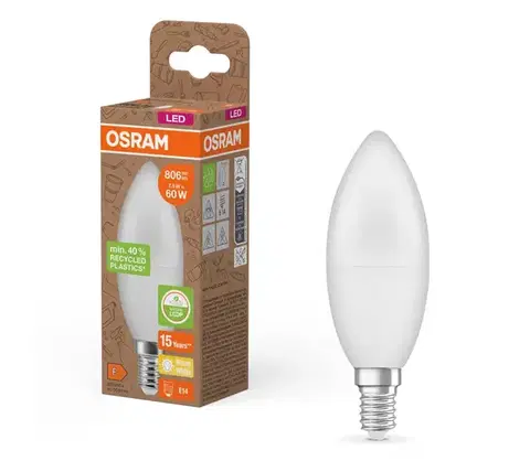 Žiarovky LED žiarovka z recyklovaného plastu B39 E14/7,5W/230V 2700K - Osram 4058075832008
