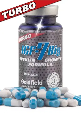 Stimulant rastového hormónu IGF-7 Big Turbo - Goldfield 60 kaps.