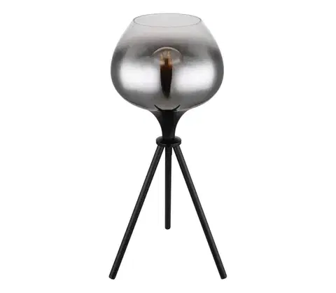 Lampy Globo 15548T1 - Stolová lampa MAXY 1xE27/40W/230V čierna 15548T1