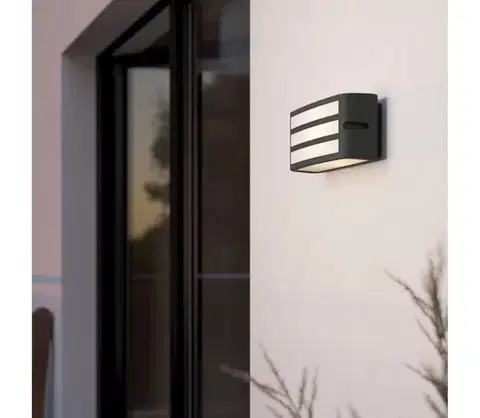 Svietidlá Eglo 900811 -Vonkajšie nástenné svietidlo CAMARDA 1xE27/40W/230V antracit IP54 900811