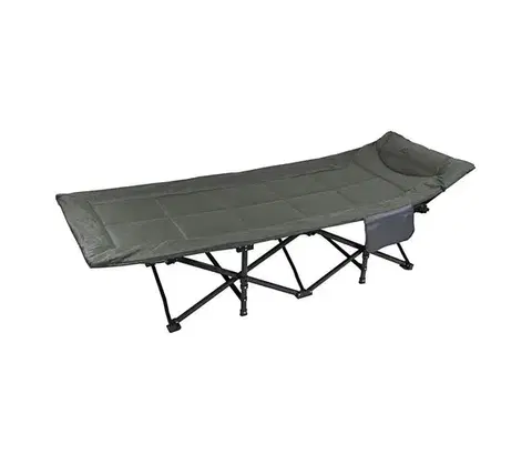 Camping a outdoor  Skladacie kempingové lehátko sivé 13509
