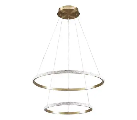 Svietidlá  LED luster na lanku DIANA LED/44W/230V 4000K priemer 59 cm zlatý 337863