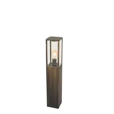 Zahradne stlpove lampy Vintage záhradná stojaca lampa starožitné zlato 80 cm IP44 - Charlois