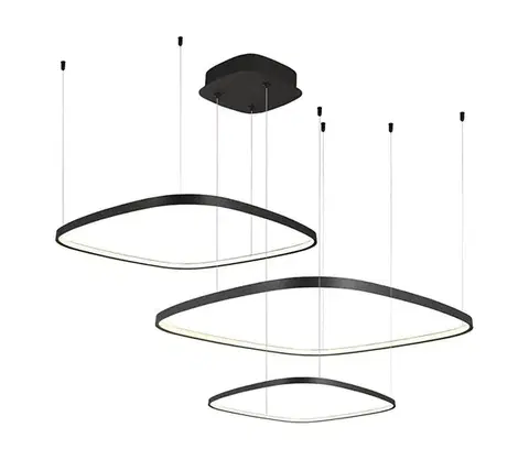 Svietidlá Viokef Lighting LED stmievateľný luster na lanku LORENZO LED/70W/230V 3000/4000/6000K čierny + DO 4319400