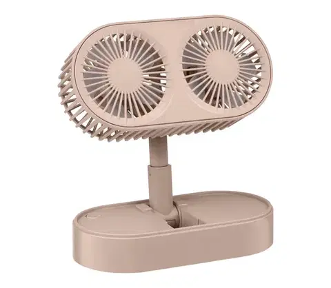 Ventilátory  Nabíjací stolný látor 3,7V 1200 mAh ružový 8711252436418