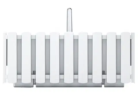 Kvetináče a truhlíky NABBI DDEF400W samozavlažovací plastový balkónový kvetináč 38 cm biela