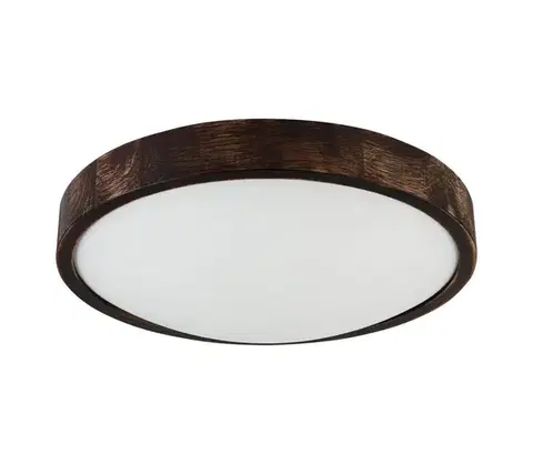 Svietidlá  LED stropné svietidlo OAK SMOKY SLIM LED/36W/230V 4000K pr. 37 cm dub/tmavohnedá LD-PD-8.2/LED36/SMOKY