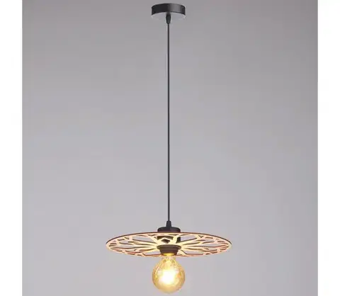 Svietidlá HEXE Luster na lanku FALCO 1xE27/60W/230V pr. 30 cm béžová 0708