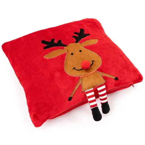 Obliečky 4Home Vianočná obliečka na vankúšik Happy Reindeer, 40 x 40 cm