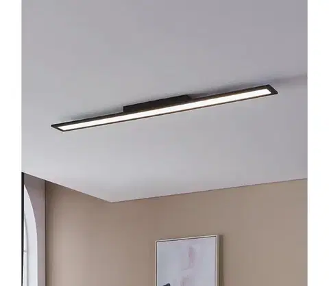Svietidlá Eglo 900822 - LED Stropné svietidlo SALOBRENA LED/38W/230V 120x10 cm čierna 900822