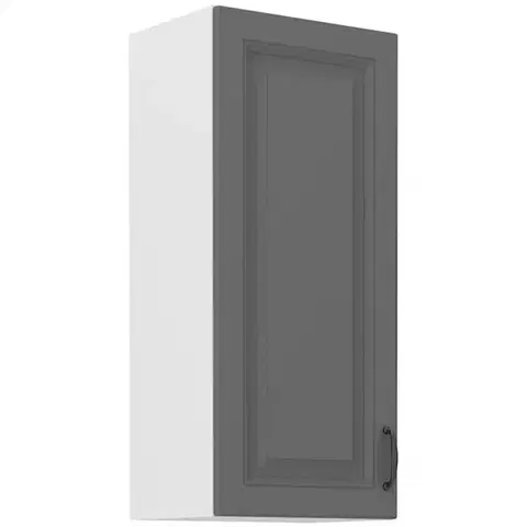 Kuchynské skrinky visiace Kuchynská skrinka Stilo dustgrey/biely 40g/90 1f