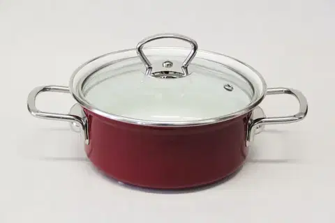 Hrnce BELIS - Randlík 1,4L so sklenenou pokrievkou 16cm ECO-CERAM