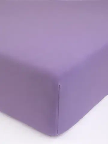 Plachty MKLozkoviny.sk Jersey plachta s elastanom Deluxe 160 × 200 cm – levanduľová