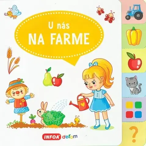 Leporelá, krabičky, puzzle knihy Veľká knižka so záložkami - U nás na farme
