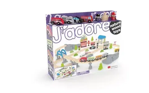 Vláčiky a autíčka J'ADORE Železnica veľký set J'ADORE