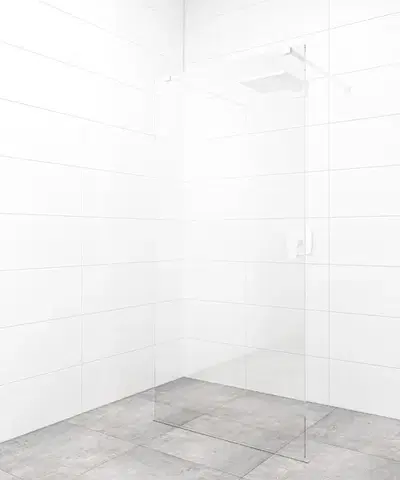 Sprchové dvere Sprchová zástena Walk-in 110 cm SAT vo farbe profilu biela SATBWI110ZAVB SATBWI110ZAVB