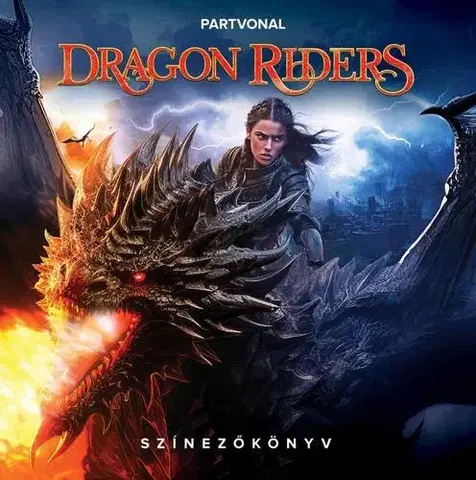 Maľovanky pre dospelých Dragon Riders - Felnőtt színezőkönyv