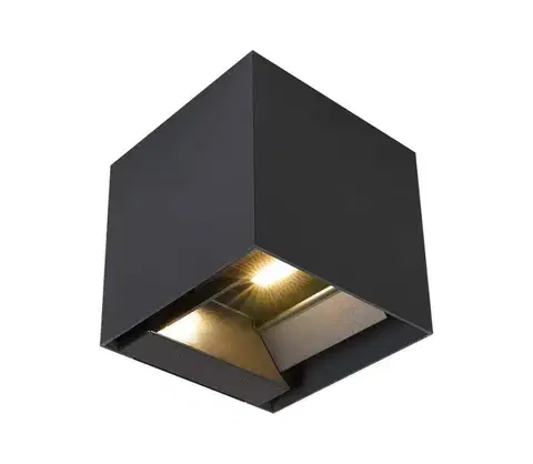 Svietidlá  LED solárne nástenné svietidlo so senzorom LED/9W/5V, IP65, 2600 mAh, antracit 24089