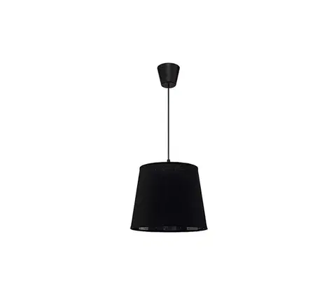 Svietidlá  - Luster na lanku SOLO 1xE27/40W/230V pr. 24 cm čierna 7189
