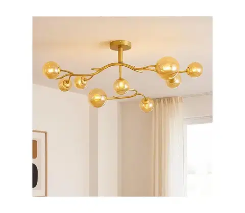 Svietidlá BRILAGI - LED Prisadený luster MISTEL 9xG9/3W/230V zlatá 3009-9GA