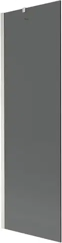 Sprchové dvere MEXEN/S - Next vaňová zástena FIX 60 x 150, grafit, nikel kartáčovaná 895-060-000-00-40-97