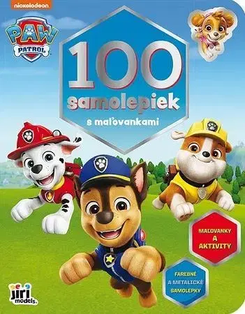 Nalepovačky, vystrihovačky, skladačky 100 samolepiek s maľovankami - Paw Patrol