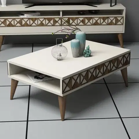 Konferenčné stolíky Konferenčný stolík Line - Cream