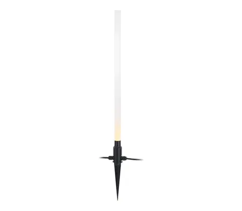 LED osvetlenie Markslöjd 107719 - LED vonkajšia lampa GARDEN24 LED/3W/24V 66 cm IP44 čierna/priehľadná 107719