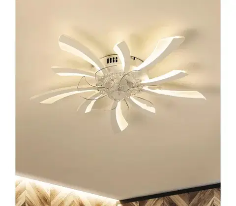 Ventilátory BRILAGI LED stmievateľné svietidlo s látorom 50W 230V 3000-6500K biele+DO WF-OSD-021-WHT