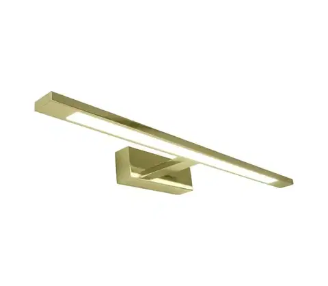 Svietidlá  LED osvetlenie zrkadla do kúpeľne KLIMT, 12 W, 230 V, 3000/4000/6000 K, 60 cm, IP44, zlaté ML2042